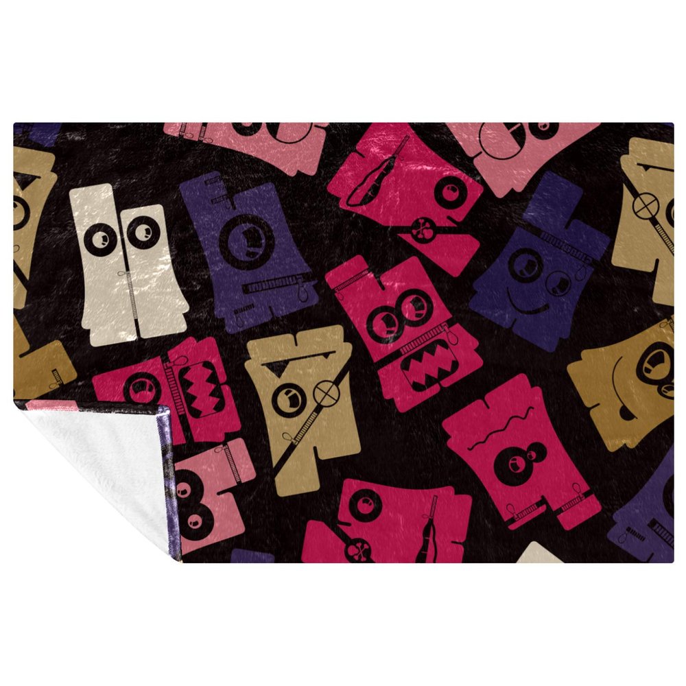 BestIdeas Funny Vintage Pants Pattern Throw Blanket, Soft and Warm, 150 x 100 cm