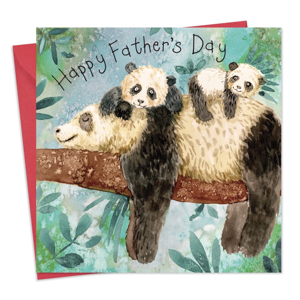 Twizler Se Father's Day Card with Pandas
