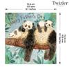 Twizler Se Father's Day Card with Pandas view 4