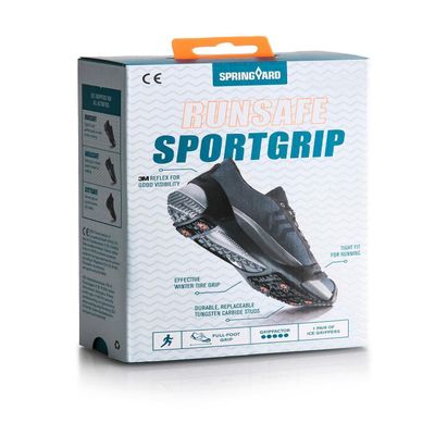 Springyard RunSafe SportGrip Shoe Spikes, Black, XL