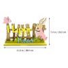 STOBOK Happy Easter Wooden Sign with Bunny and Butterfly view 2