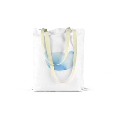 Le Jardin du Lin Printed Shopping Bag, Foldable Cotton Tote with Two Long Handles, 34 x 40 cm