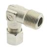 Elbow Cutting Ring Fitting 14 S-M 20 x 1.5 (Tapered), Zinc-Plated Steel 90° Screw-In Fitting, Heavy Series view 3
