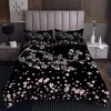 Tbrand Cherry Blossom Watercolor Pink Floral Printed Quilt Set, 170 x 210 cm view 1