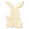 Wooden Rabbit Family for Crafts and Décor, 5–50 cm, Pack of 25, Height 9 cm view 1