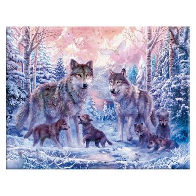 LIANYG 14CT Cross-Stitch Kit, Cotton Thread, 50 x 40 cm
