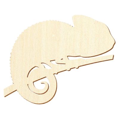 Wooden Chameleon V1, 18 cm Wide, Pack of 10