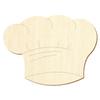 Wooden Chef's Hat V1 – Craft Decor, 100-Pack, 37 cm Wide view 1