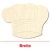 Wooden Chef's Hat V1 – Craft Decor, 100-Pack, 37 cm Wide view 3