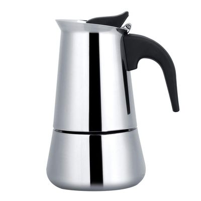 Stainless Steel Moka Pot Espresso Maker for 2/4/6/10 Cups (200 mL)
