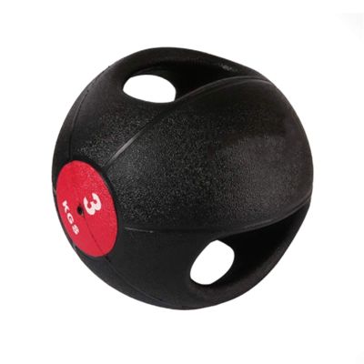 3 kg / 6.6 lb Dual-Handle Rubber Medicine Ball