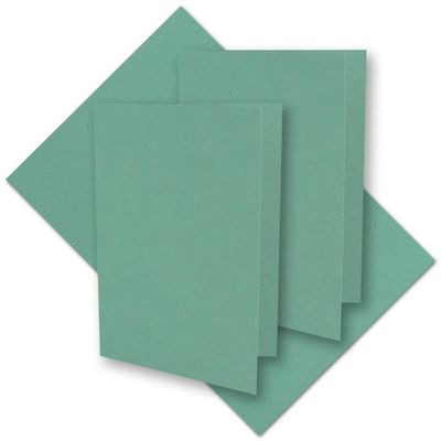 300 Eucalyptus Green Vintage Kraft Folded Cards, A6, 220 gsm