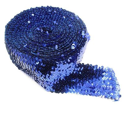Uteruik Sequin Trim, Embroidered Fabric Applique, 7.5 cm x 5 m (#D)