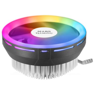 Mars Gaming MCPU120 RGB CPU Cooler, 120 W TDP, Silent 120 mm PWM, Low Profile