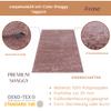 Carpetsale24 Shaggy High-Pile Round Rug, 200 cm, Pink view 2