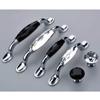 EYCFSJ 2-Piece Black Crystal Ceramic Cabinet Handles view 2