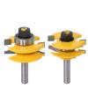 Pilang Zxxin 3-Piece Raised Panel Cabinet Door Router Bit Set, 8 mm Shank view 1