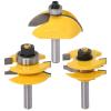 Pilang Zxxin 3-Piece Raised Panel Cabinet Door Router Bit Set, 8 mm Shank view 3