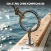 PROTECH Eye Screws with Wood Thread, 5 x 50 mm | Fixed Welded Ring | 10 pcs | A4 V4A Stainless Steel view 3