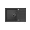 VBChome Black Composite Kitchen Sink with Faucet, 78 x 50 cm view 2