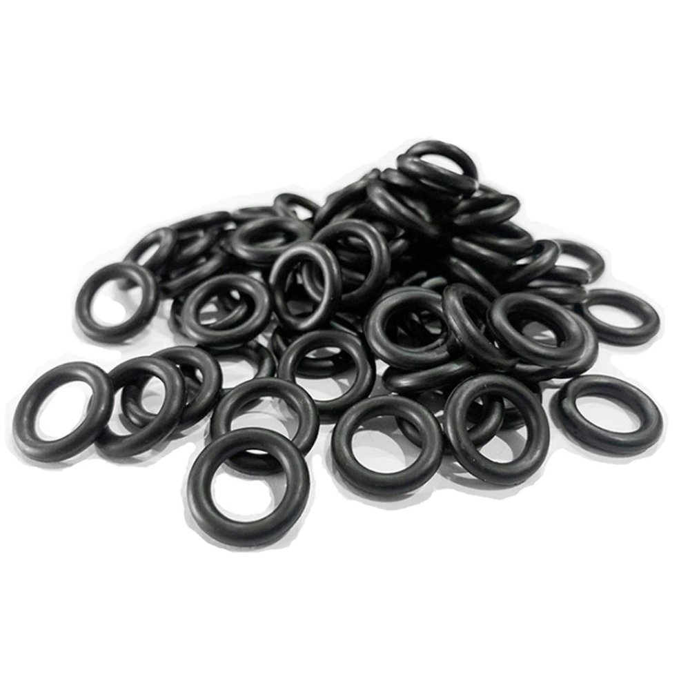 Buna-N Nitrile Rubber O-Rings, Round, Metric, Black, 17 mm Outer Diameter, 2.5 mm Width, 50-Pack