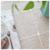 WLL Washable Tablecloth, 80 x 120 cm, Brown Cotton-Linen Table Cover view 3