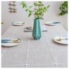 WLL Washable Tablecloth, 80 x 120 cm, Brown Cotton-Linen Table Cover view 4