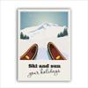 Yimesoy Vintage Skiing Canvas Wall Art, 3 Panels, 16 x 24 in view 4