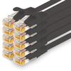 1CONN 0.5 m Cat 7 Ethernet LAN Patch Cable, Black, 10-Pack view 1