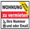 Apartment for Rent by Owner Sticker, A3 (297 x 420 mm) view 1