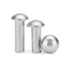 Semicircular Aluminum Rivets, Solid Round-Head Rivets, M2 × 3, 200-Pack view 1
