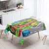 Washable Water-Resistant Tablecloth, Yellow Train, 140 x 200 cm view 1