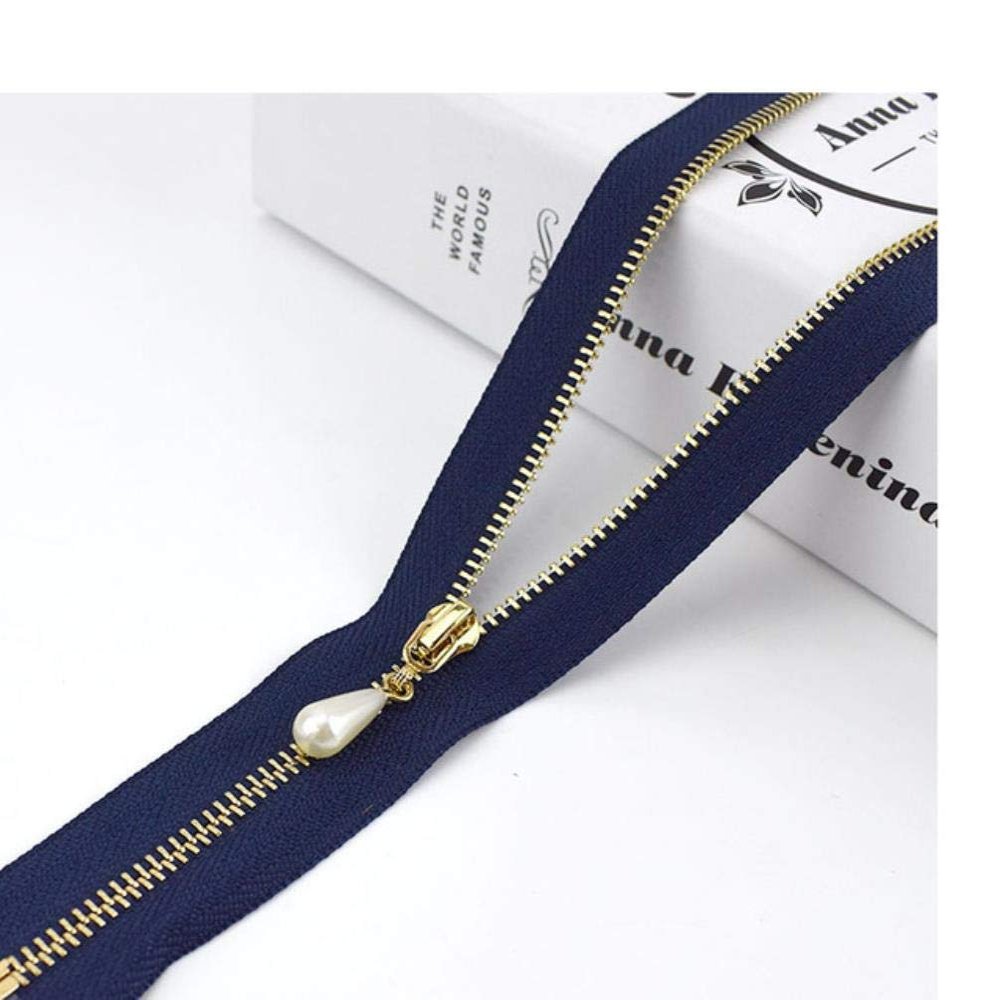 GFFGA 2/5pcs #3 Metal Auto-Lock Zippers, 15–70cm