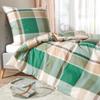 Traumschlaf Lech Green Fine Flannel Bedding Set, 160 x 210 cm + 65 x 100 cm view 3