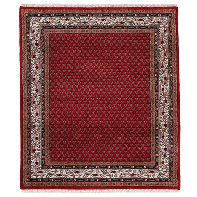 carpetfine Mir Red Rug 170 x 240 cm | Modern Rug for Living Room and Bedroom