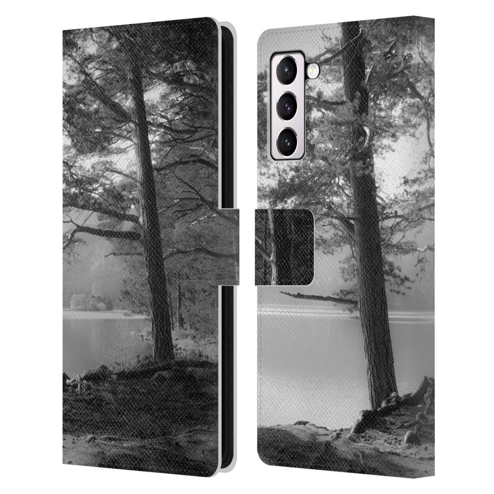 Head Case Designs Official Dorit Fuhg Loch an Eilein Travel Reports Leather Wallet Case for Samsung Galaxy S21+ 5G