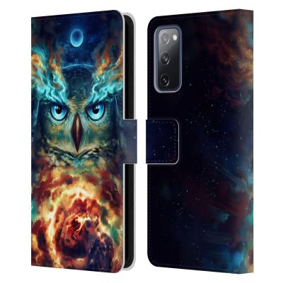 Head Case Designs Official Jonas JoJoesArt Jdicke Aurowla Wild Animals 2 Leather Wallet Case for Samsung Galaxy S20 FE / 5G