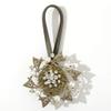 LIJUCAI Magnetic Flower Pearl Curtain Tieback, Green view 1