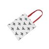 Le Jardin du Lin Printed Reusable Shopping Tote with Long Red Handles, Foldable, 34 x 40 cm view 3