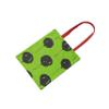 Le Jardin du Lin Printed Cotton Tote Bag with Long Red Handles, Foldable, 34 x 40 cm view 3