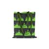 Le Jardin du Lin Printed Shopping Bag with Green Long Handles, Reusable and Foldable, 34 x 40 cm view 1