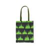 Le Jardin du Lin Printed Shopping Bag with Green Long Handles, Reusable and Foldable, 34 x 40 cm view 2