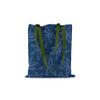 Le Jardin du Lin Printed Cotton Shopping Bag with Green Long Handles, Foldable, 34 x 40 cm view 1