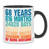 wowshirt Awesome Since Mug, Birthday Gift for Ages 20–90, Color 68 White/Black view 1