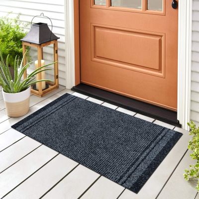 rugsx Malaga Non-Slip Doormat, Indoor & Outdoor, Gray, 66 x 730 cm