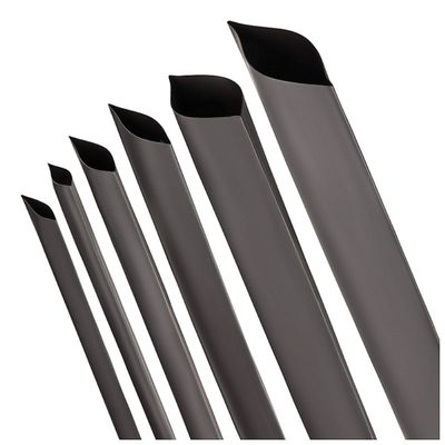 ISOLATECH Heat-Shrink Tubing by the Meter, 12 mm x 10 m, 2:1, Black, Non-Adhesive