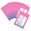 100 Resealable Mylar Zip Bags for Food, Gradient Purple, Transparent Window, 15 x 21 cm view 1