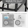 PHI VILLA Weather-Resistant Outdoor Patio Dining Table view 2