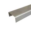 Plain V2A Stainless Steel U-Profile, 2000 mm, 15 × 145 × 15 mm view 1