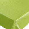 Green Linen-Look Oilcloth Tablecloth 110 x 100 cm, Rectangular, Washable view 1